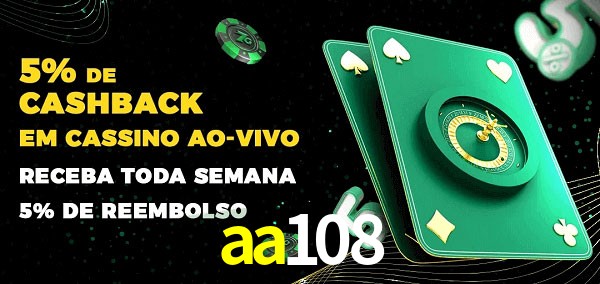 Promoções do cassino ao Vivo aa108